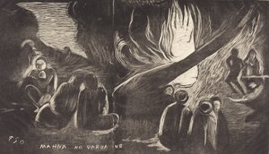 Mahna no Varua Ino The Devil Speaks, 18941895. od Paul Gauguin