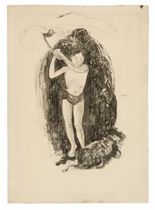Muž se sekerou od Paul Gauguin