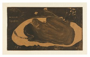 Manau tupapau (Myslí na ducha nebo Duch myslí na ni), ze suity Noa Noa od Paul Gauguin