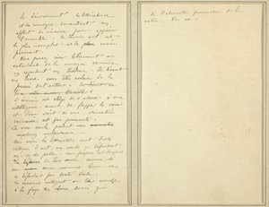 Rukopisné stránky [verso] od Paul Gauguin