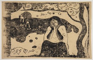 Lidská bída. od Paul Gauguin