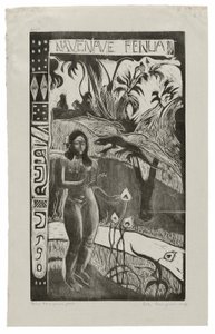Nave nave fenua (Rozkošná země), ze suity Noa Noa od Paul Gauguin