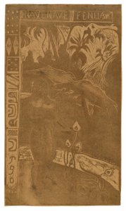 Nave nave fenua (Rozkošná země), ze suity Noa Noa od Paul Gauguin