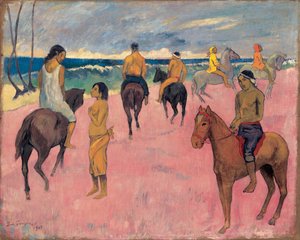 Na koni na mořském pobřeží II. od Paul Gauguin