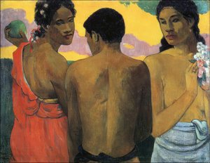 P. Gauguin, Tři Tahiťané od Paul Gauguin