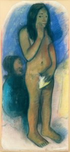 Řeč zlého ducha od Paul Gauguin