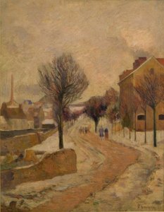 Pařížské předměstí ve sněhu od Paul Gauguin