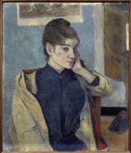 Portrét Madeleine Bernardové (1871-1895) - Malba Paula Gauguina (1848-1903), olej na plátně, 72x58 cm od Paul Gauguin