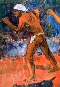 Detail scény z Tahitian Life, 1896 od Paul Gauguin