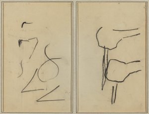 Klikyháky; Dva tvary [verso] od Paul Gauguin