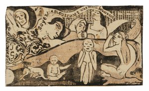 Miluj a budeš šťastný ze Suity pozdních dřevěných bloků od Paul Gauguin