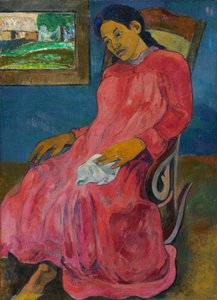 Tahitština:  Faaturuma Melancholic od Paul Gauguin
