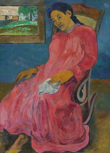 Tahitština:  Faaturuma Melancholic od Paul Gauguin