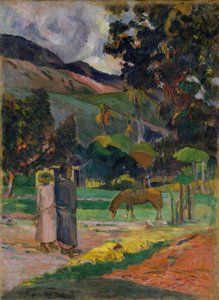 Tahitská krajina od Paul Gauguin