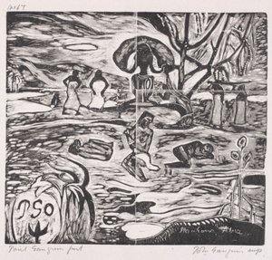 Tahitská série: Oběti Bohu od Paul Gauguin
