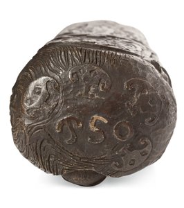 Tahitský totem Krista na kříži, po roce 1894 (patinovaná omítka) od Paul Gauguin