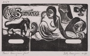 Série Tahitian a Noa Noa, Úsměv (dřevoryt) od Paul Gauguin