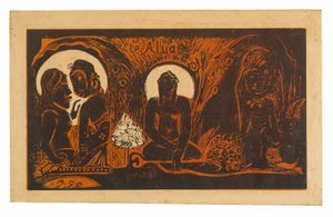 Te atua (Bůh), ze suity Noa Noa od Paul Gauguin
