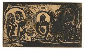 Te atua (Bůh), ze suity Noa Noa od Paul Gauguin
