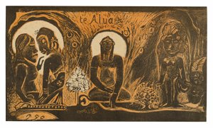 Te atua (Bůh), ze suity Noa Noa od Paul Gauguin