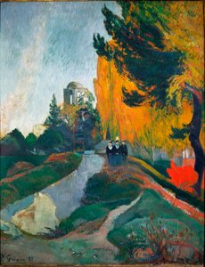 The Alyscamps, detail (Olej na plátně od Paul Gauguin