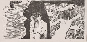 Černé skály od Paul Gauguin