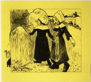Radosti z Bretaně, z Volpini Suite: Dessins lithographiques, 1889., 1889. od Paul Gauguin