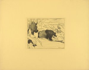 Prádelny od Paul Gauguin