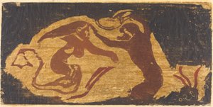 Mořská panna a opice od Paul Gauguin
