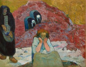 Sklizeň vína, Lidská bída, 1888. od Paul Gauguin