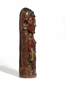 Thérèse, kolem 1902-3 (vyřezávané mirové dřevo, zlacení a měděné hřebíky) (viz také 2835560-1) od Paul Gauguin
