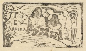 Titulní strana pro Le Sourire Název úsměvu, v roce 1895 nebo později. od Paul Gauguin