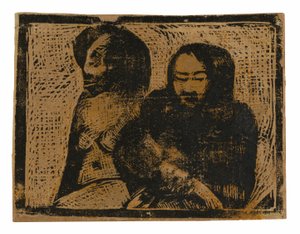 Dva Maorové od Paul Gauguin
