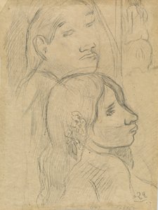 Dva Markézané [verso], c. 1902. od Paul Gauguin