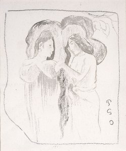 Dvě tahitské ženy, kolem roku 1894 od Paul Gauguin