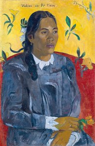 Vahine no te Tiare Žena s květinou. od Paul Gauguin