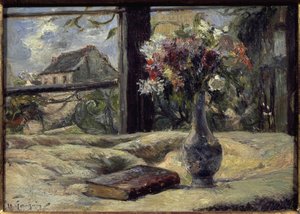 Váza s květinami - Malba Paula Gauguina (1848-1903), olej na plátně od Paul Gauguin