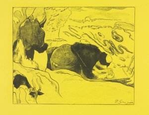 Volpini Suite: Laundreses The Washers, 1889. od Paul Gauguin