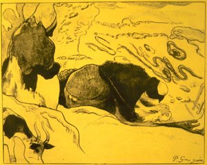 Pračky, z Volpini Suite: Dessins lithographiques, 1889., 1889. od Paul Gauguin