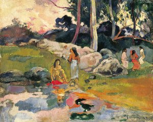 Ženy u řeky od Paul Gauguin