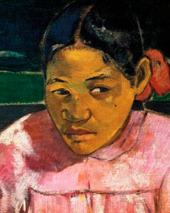 „Ženy z Tahiti“ nebo „Na pláži“ (detail) od Paul Gauguin