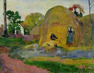 Žluté kupky sena nebo zlatá sklizeň, 1889 od Paul Gauguin