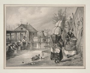 PRÁDLA. od Paul Gavarni
