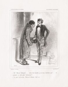 Baliverneries Parisiennes: Ach! Monsieu Radiguet, 1847. od Paul Gavarni