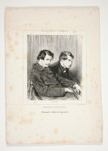 Edmond a Jules de Goncourt od Paul Gavarni