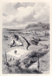 Gulliver má audienci u Emperor of Lilliput, z francouzské edice Gullivers Travels od Jonathana Swifta od Paul Gavarni