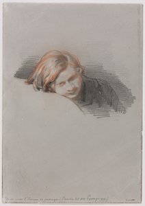 Vedoucí studie mladého muže pro LOiseau de Passage, 1853. od Paul Gavarni