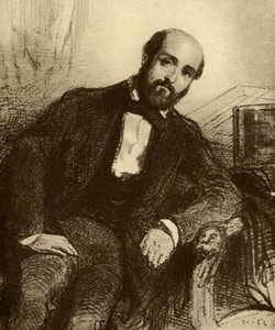 Henry Murger (1822-61) od Paul Gavarni