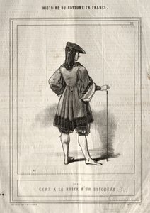 Historie kostýmu ve Francii: Lidé následují Pána od Paul Gavarni