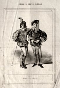 Historie kostýmu ve Francii: Vyprávění soudců od Paul Gavarni